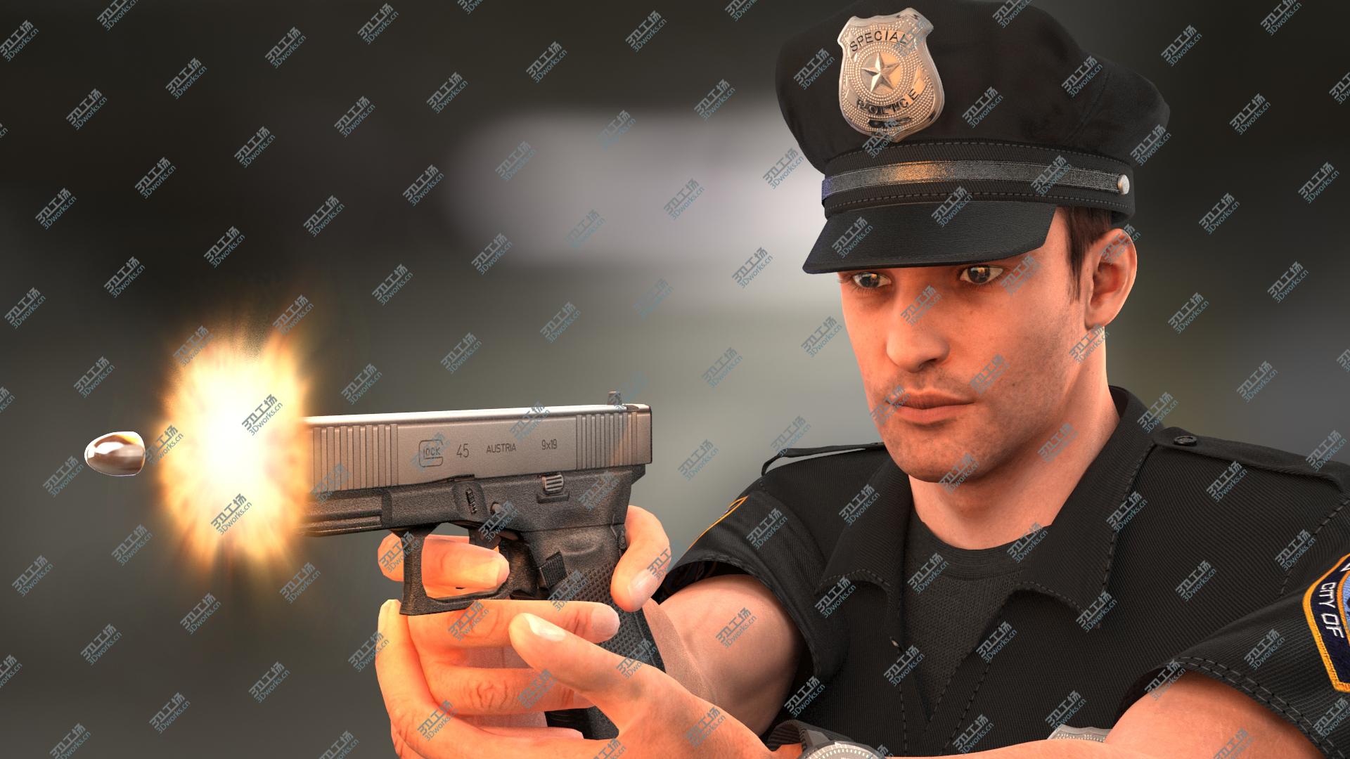 images/goods_img/20210313/3D Police Officer 2020 PBR V1 Rigged model/2.jpg